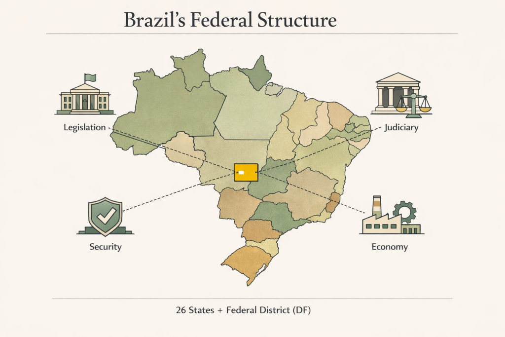 26 Negara Bagian dan 1 Distrik Federal Brasil